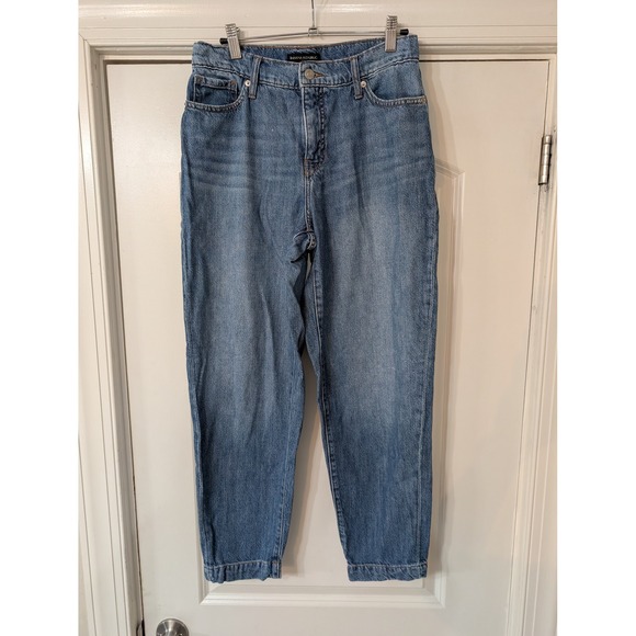 Banana Republic Denim - Banana Republic Womens Barrel Jean Medium Wash High Rise Tapered Blue Size 27/4